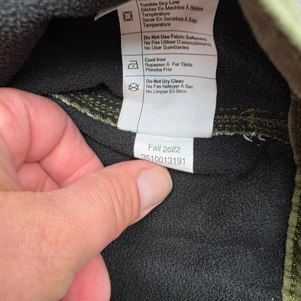 Carhartt Mens 33x32 Relaxed Fit Ripstop Fleece Lined Cargo Pants Olive Green G72 - Picture 7 of 9